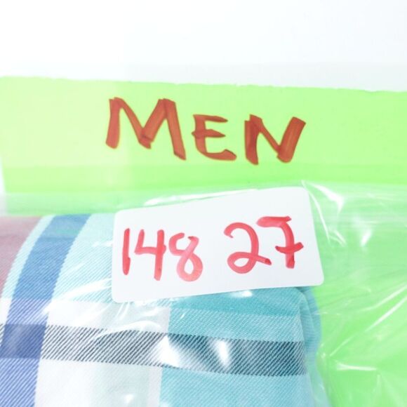 Old Navy Shirt Men's 2XL Multicolor Plaid Collared Slim Fit Casual Button-Down - Picture 7 of 7